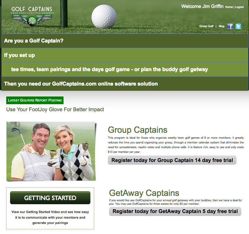 GolfCaptains Home Page